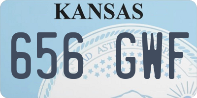 KS license plate 656GWF