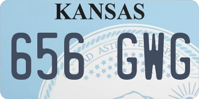 KS license plate 656GWG