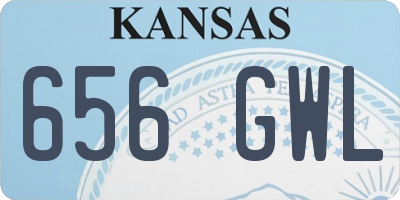 KS license plate 656GWL
