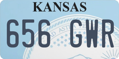 KS license plate 656GWR
