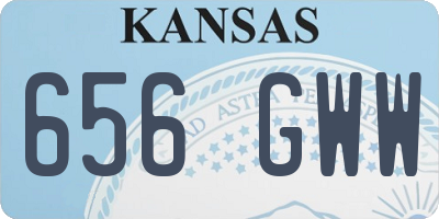 KS license plate 656GWW
