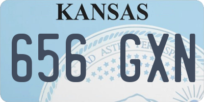 KS license plate 656GXN
