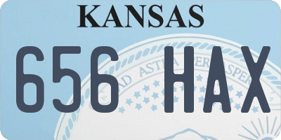 KS license plate 656HAX