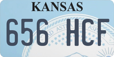 KS license plate 656HCF