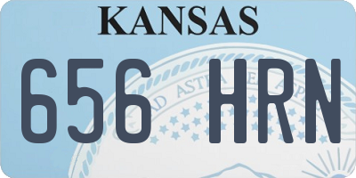 KS license plate 656HRN