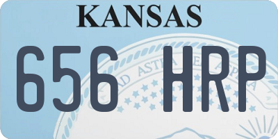 KS license plate 656HRP
