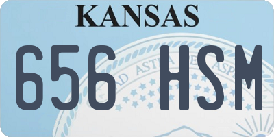 KS license plate 656HSM