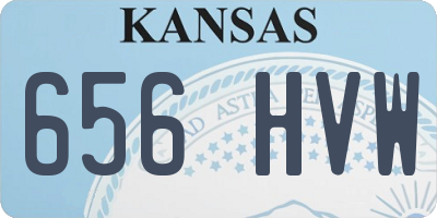 KS license plate 656HVW