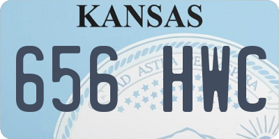 KS license plate 656HWC