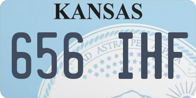 KS license plate 656IHF
