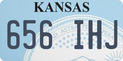 KS license plate 656IHJ