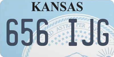 KS license plate 656IJG