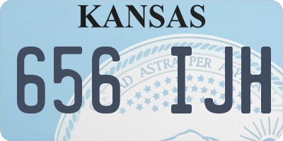 KS license plate 656IJH
