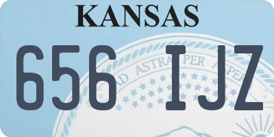 KS license plate 656IJZ
