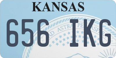 KS license plate 656IKG
