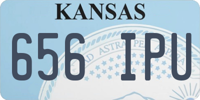KS license plate 656IPU