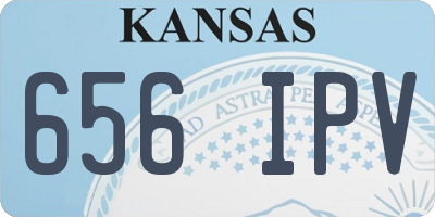 KS license plate 656IPV