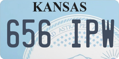 KS license plate 656IPW
