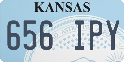 KS license plate 656IPY