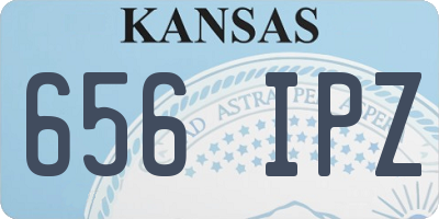 KS license plate 656IPZ