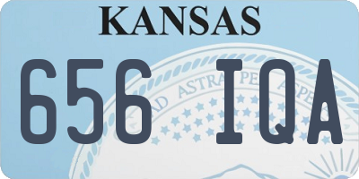 KS license plate 656IQA