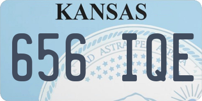 KS license plate 656IQE