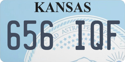 KS license plate 656IQF