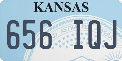 KS license plate 656IQJ