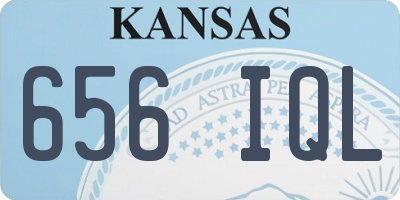 KS license plate 656IQL