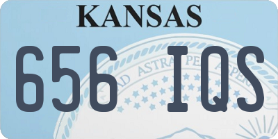 KS license plate 656IQS