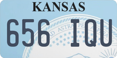 KS license plate 656IQU
