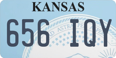KS license plate 656IQY
