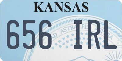 KS license plate 656IRL