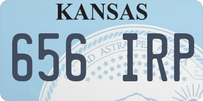 KS license plate 656IRP
