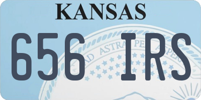 KS license plate 656IRS