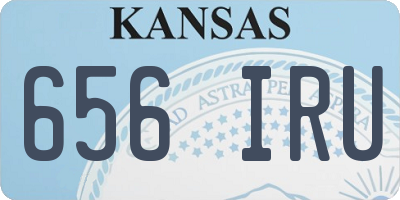 KS license plate 656IRU