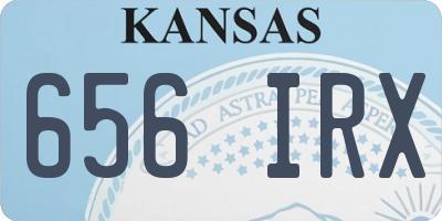 KS license plate 656IRX