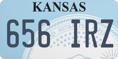 KS license plate 656IRZ