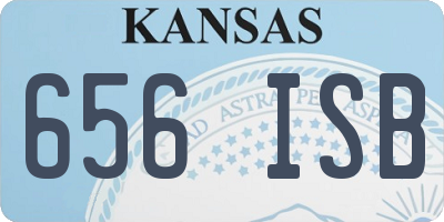 KS license plate 656ISB