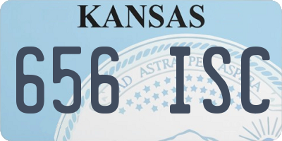KS license plate 656ISC