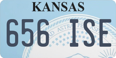 KS license plate 656ISE