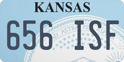 KS license plate 656ISF