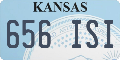 KS license plate 656ISI