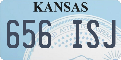KS license plate 656ISJ