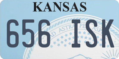KS license plate 656ISK