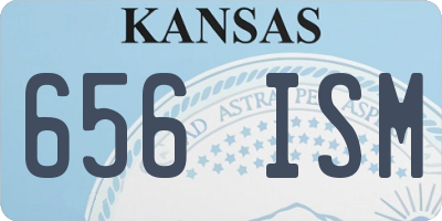KS license plate 656ISM