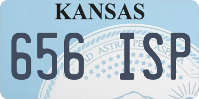 KS license plate 656ISP