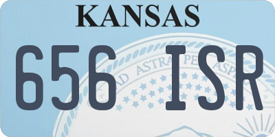 KS license plate 656ISR