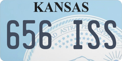 KS license plate 656ISS