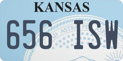 KS license plate 656ISW